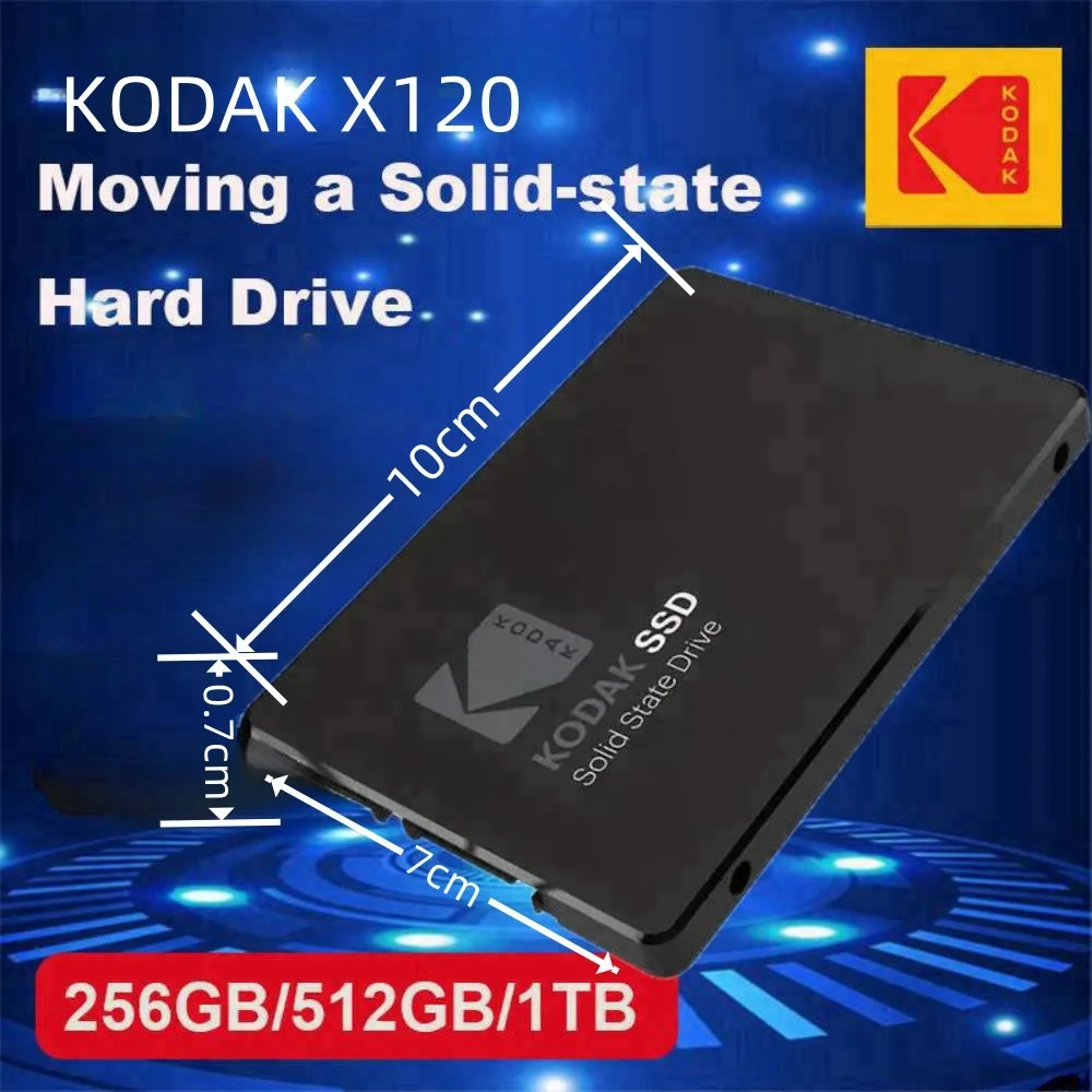 Kodak X120 High-Speed USB Solid State Drive-Available In 256Gb, 512Gb, 1Tb Capacities For Pc Gamers & Professionals