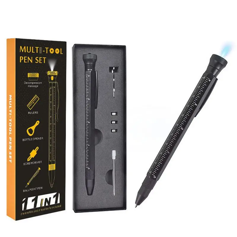 12-in-1-Multifunction-Ballpoint-Pen-with-Measure-Ruler-Emergency ...