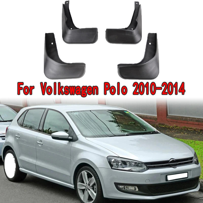Juego de guardabarros para coche, accesorios para Exterior, para VW Polo Mk5 2010 2011 2012 2014|Guardabarros| -