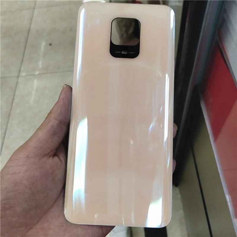 For Xiaomi Redmi Note 9S / Note 9 Pro Max Battery Cover Door Rear Glass Housing Case Back Battery Cover Replace (64MP CAMERA) glass phone back cover