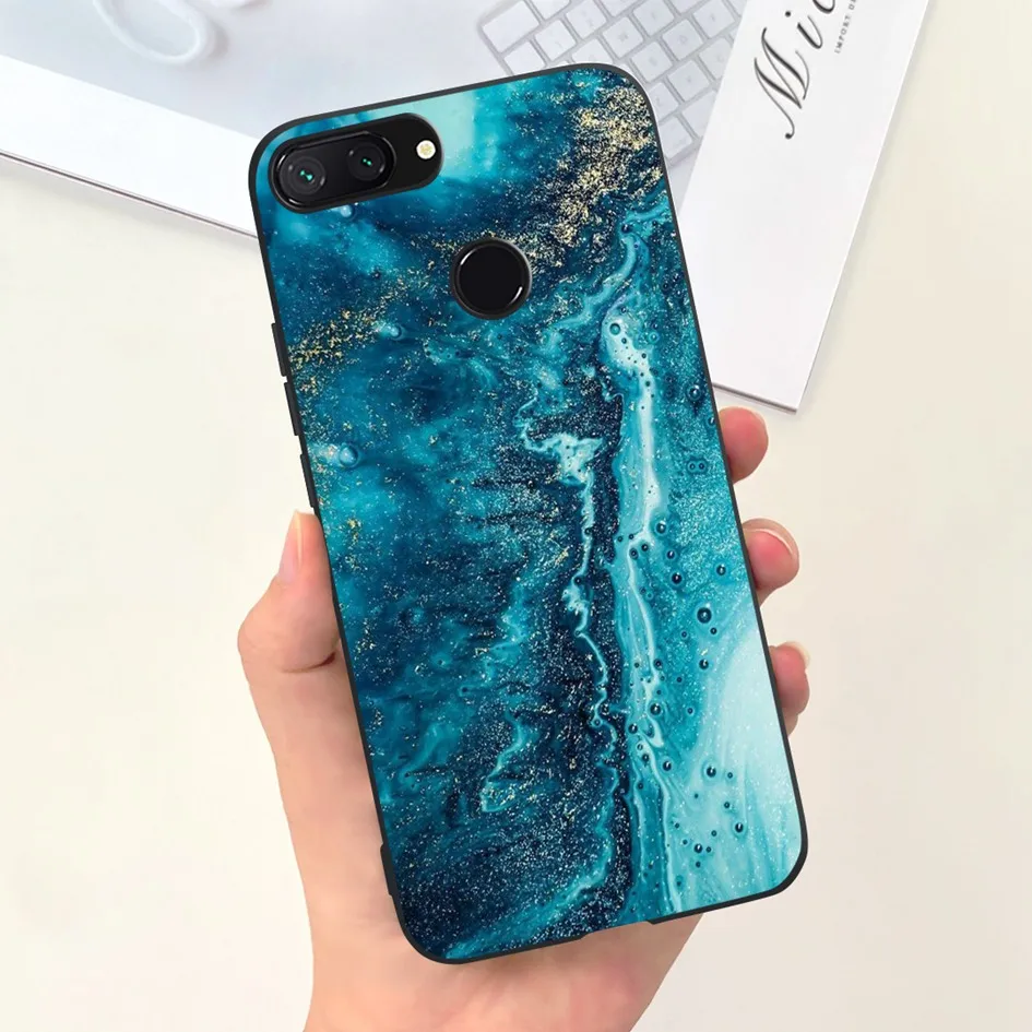 For Xiaomi Mi 8 Lite Case 6.26" Fashion Landscape Girls Bumper Soft Silicone Phone Cover For Xiomi Mi 8 Lite Funda Mi8Lite Pouch 5