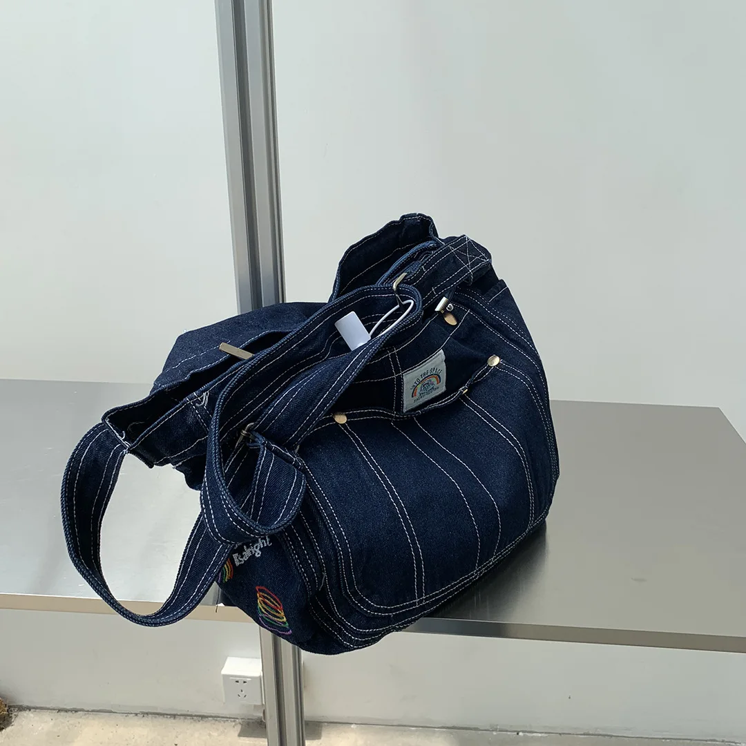 Luxury designer jeans bags women denim chain crossbody bags for women women's handbags shoulder messenger female