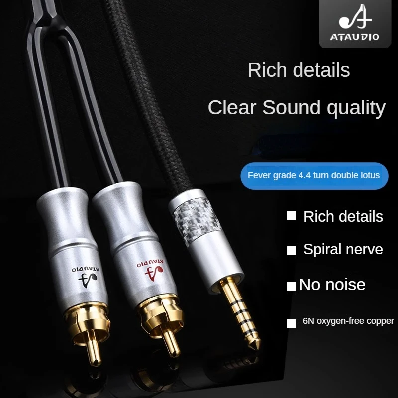 Febbre 4.4Mm Turn Double Lotus Pure Copper 4.4 Balanced Turn 2Rca Cavo Audio Pha2A Wm1A 1Z Zx300A