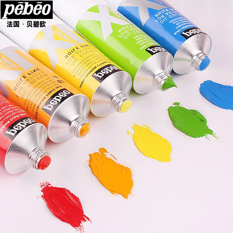 1Pc Pebeo 80ML Oil Paints Tube Single Oil-painting Pigment Colors for Artists Students Beginners Art Supplies