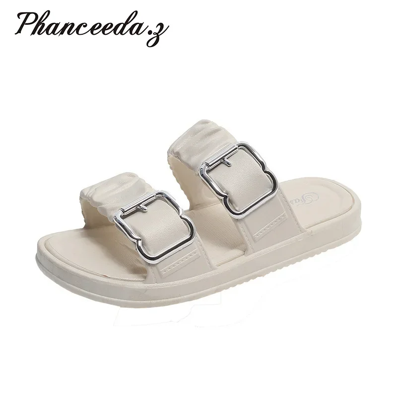 2024 Shoes Women Sandals Fashion Flip Flops Summer Style Flats Solid Slippers Sandal Flat Free Shipping #24050102