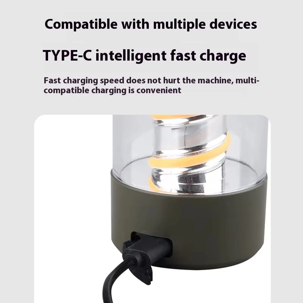 BAAU Waterproof Telescopic Camping Lamp-Multifunctional Outdoor Garden Atmosphere Light, Energy-Efficient for Travel