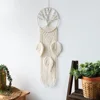 Nordic Macrame Tapestry Life Tree Leaves Dream Catcher Wall Hanging Kids Bedroom Tassel Dreamcatcher Hanging Tapestry Home Room 2