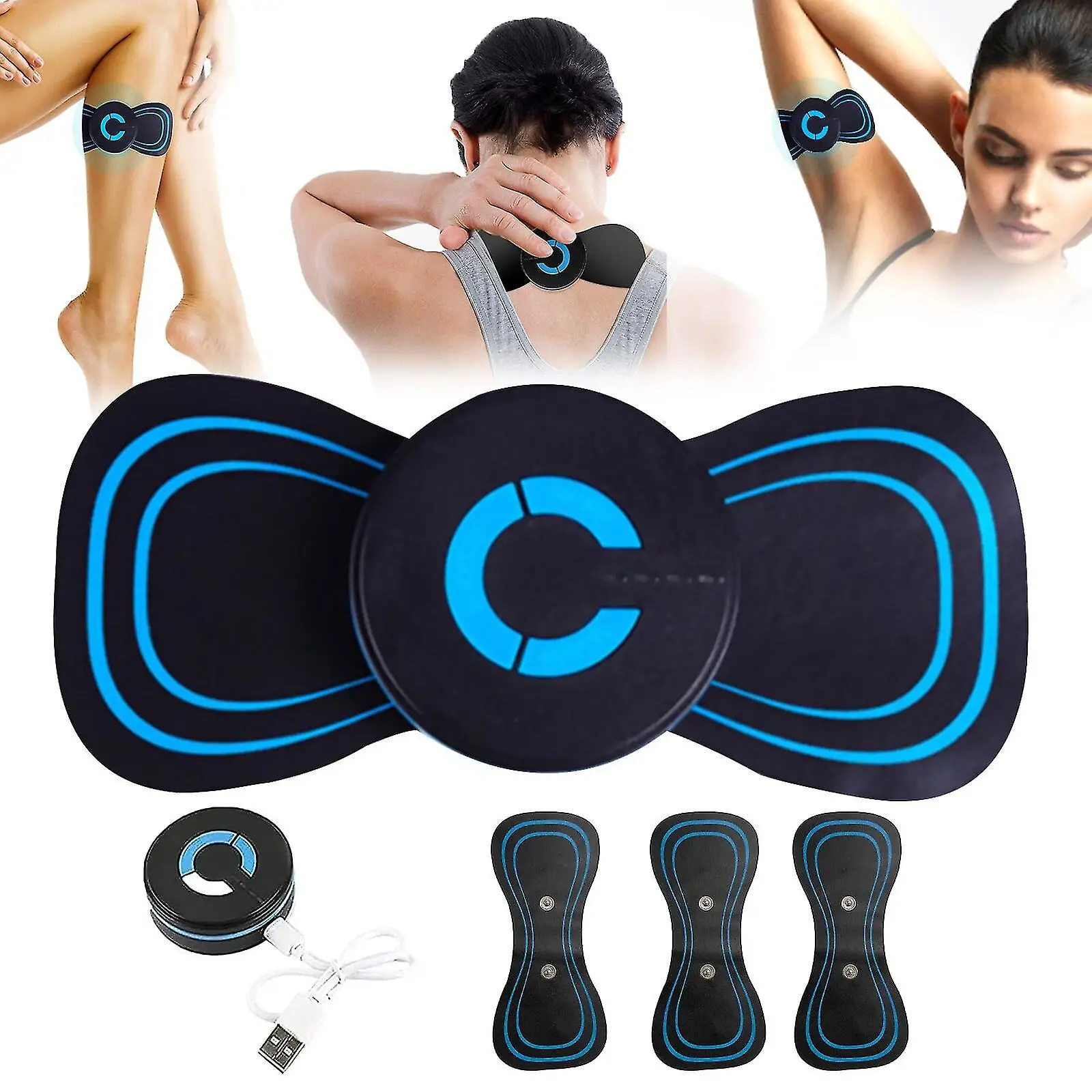

Portable Electric Neck Massager Cervical Massage Stimulator Human Massager Fitness Equipment Breast Enhancer 10 Modes Adjustable