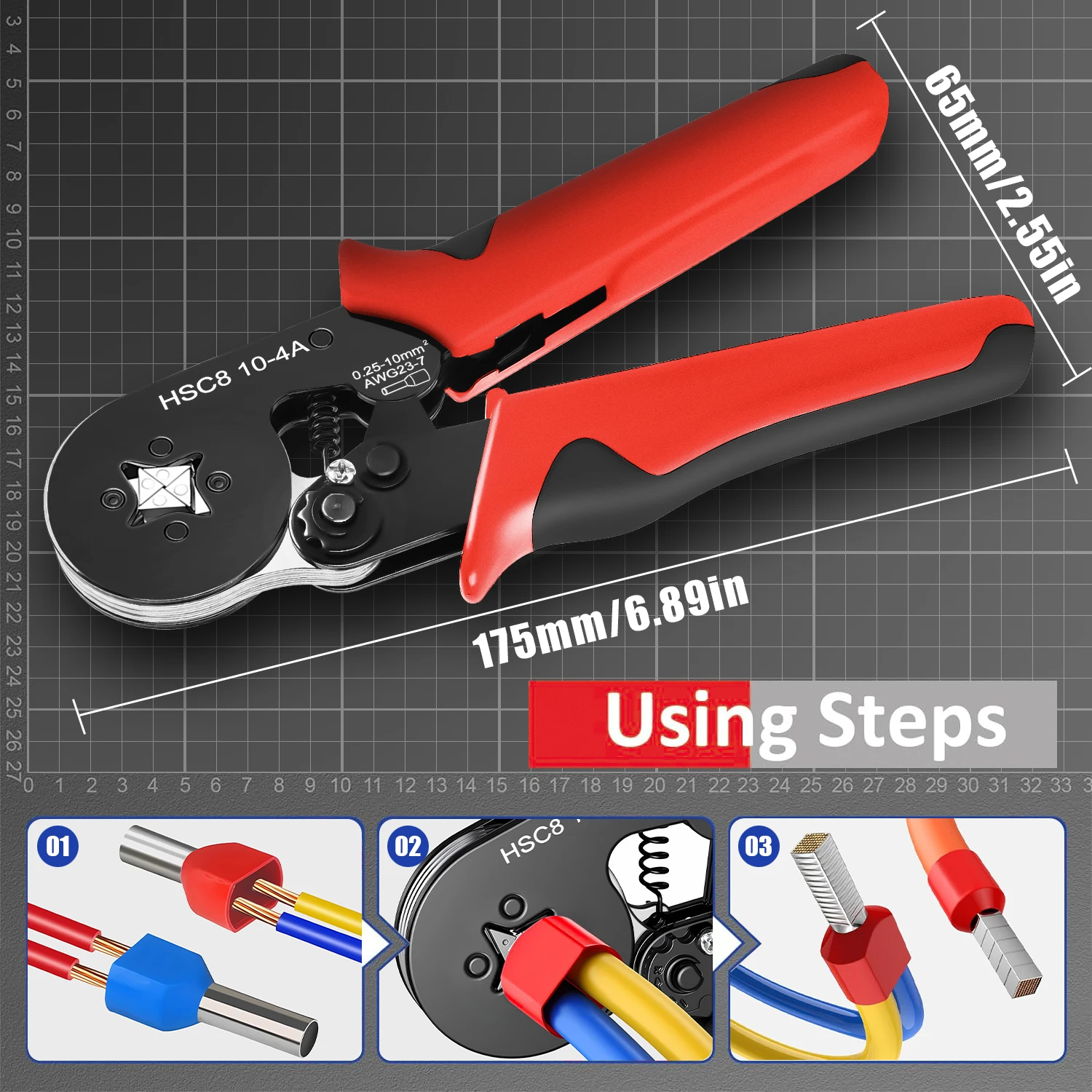 Electrical Tube Insulated Terminal VE Tubular Crimp Terminals Wire Cable Connector Ferrules Terminal Connectors Kit