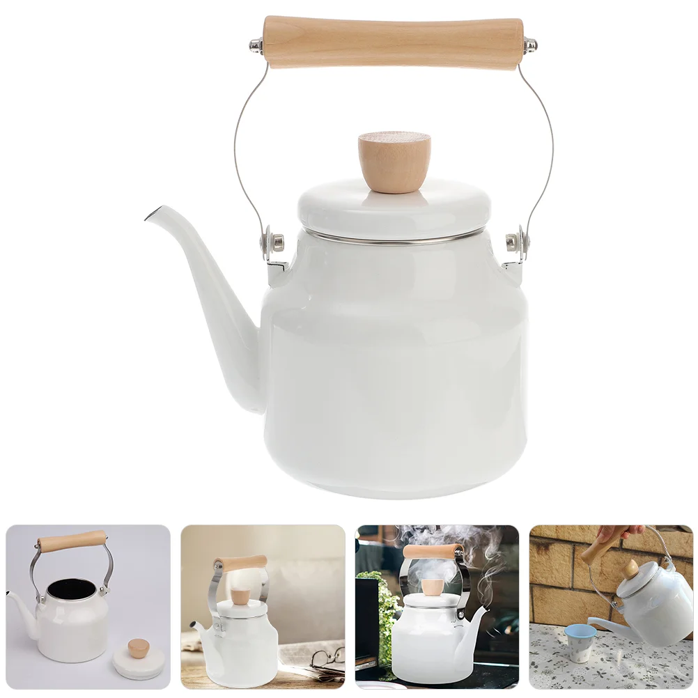 

Tea Kettle Whistling Water Pot The Vintage Electric Kettles for Boiling Enamel Teapot Boiler Coffee Stovetop Gas Cookers