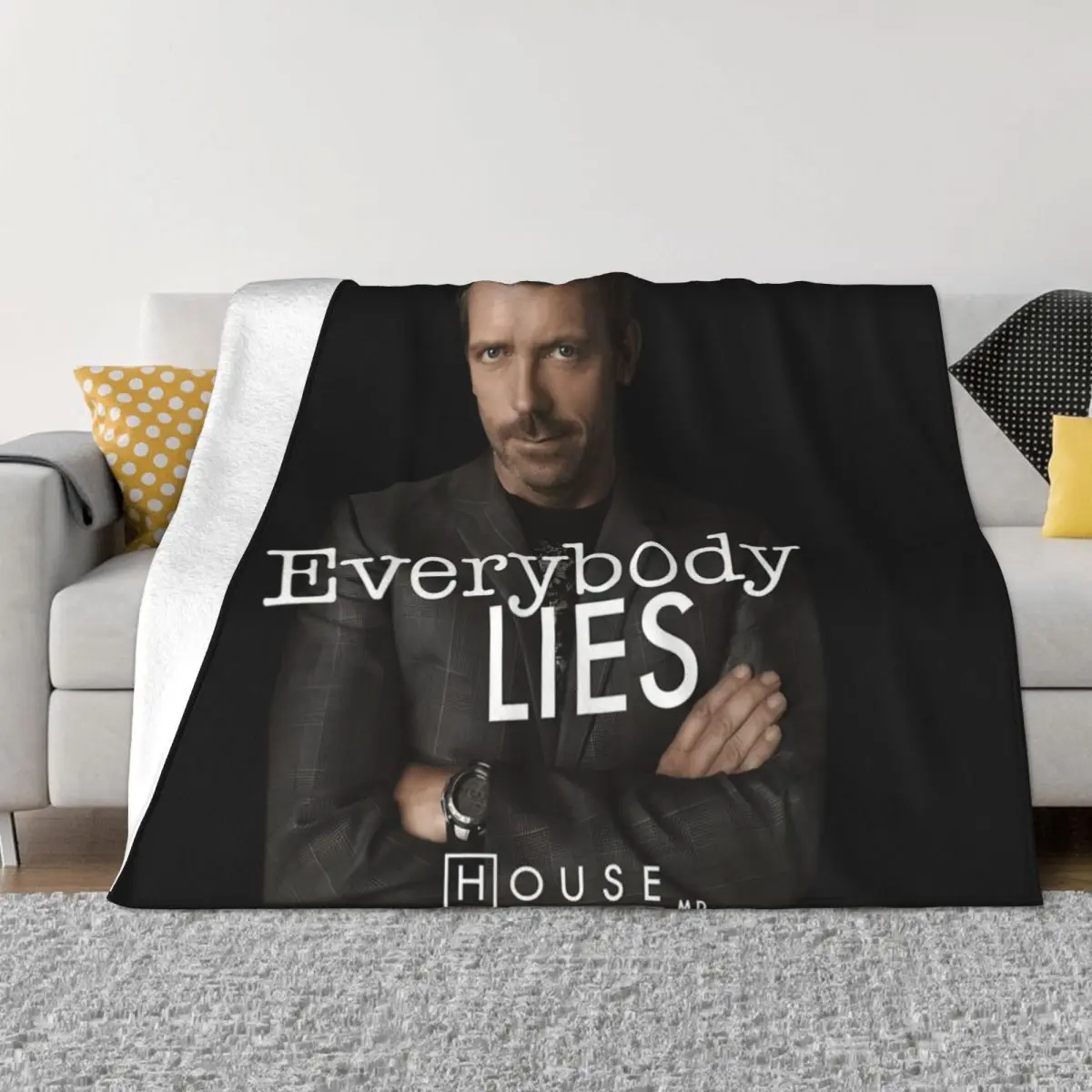 

House TV Show Everybody Lies Throw Blanket Soft Beds fluffy Hairys Blankets