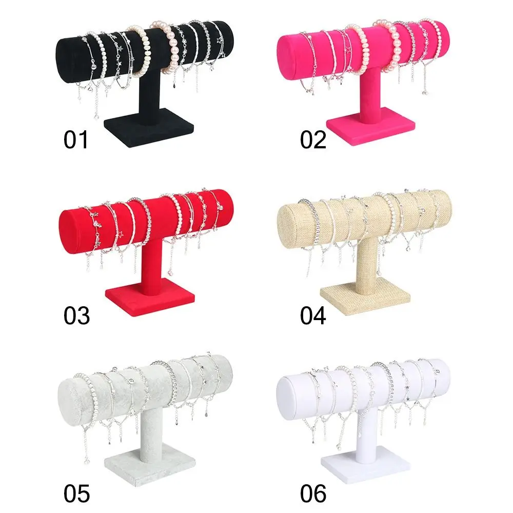 6-Farben-Samt-Armband-Kettenuhr, aufrechtes Display-Rack, Schmuck-Organizer, harter Schmuck-Display-Ständer – Detail 1