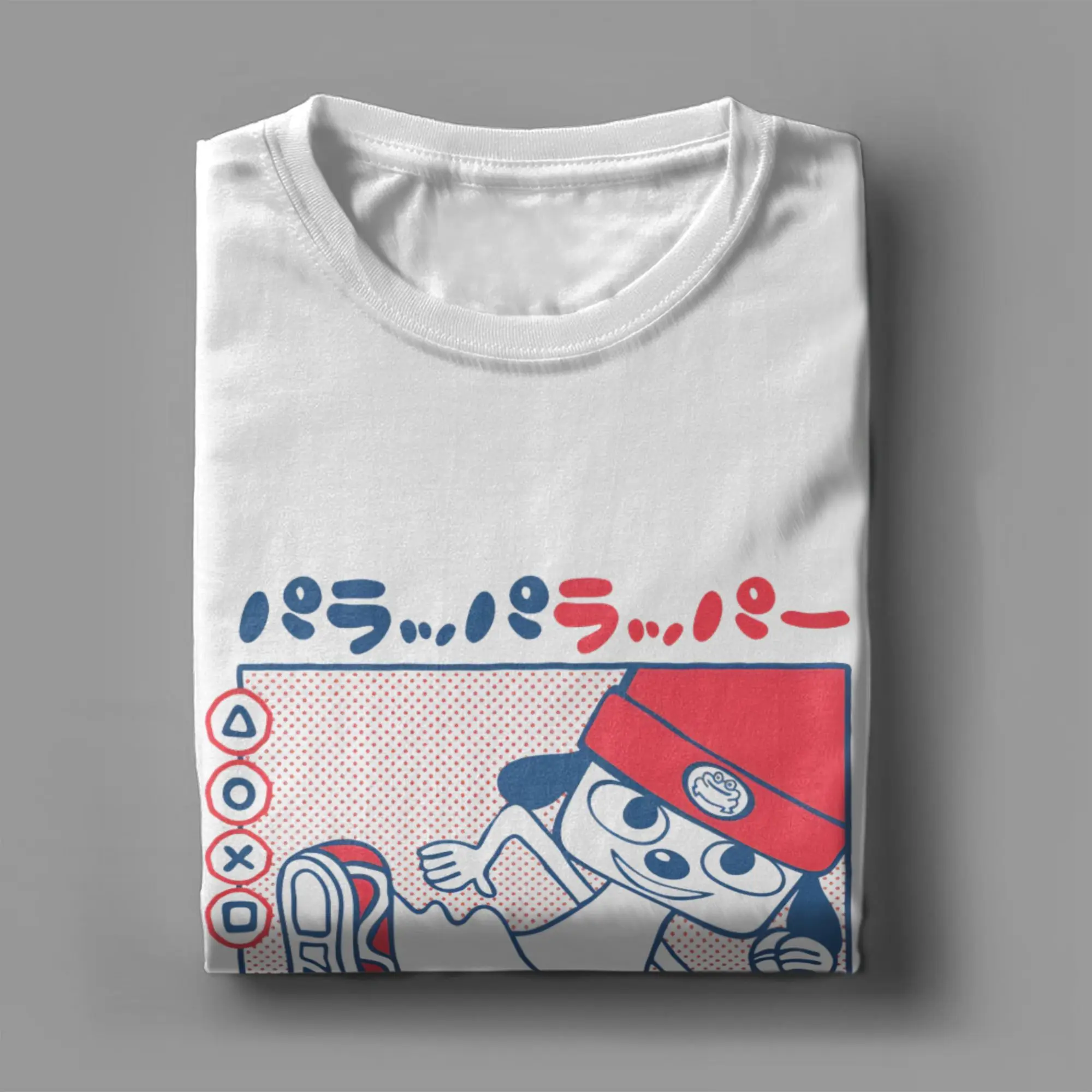 Casual PaRappas The Rappers Doggo T-Shirt Herren-T-Shirt mit Rundhalsausschnitt aus reiner Baumwolle, kurzärmelig, T-Shirts in Übergröße