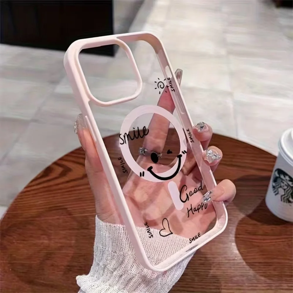 Smiley Face Anti-Drop Magsafe Phone Case