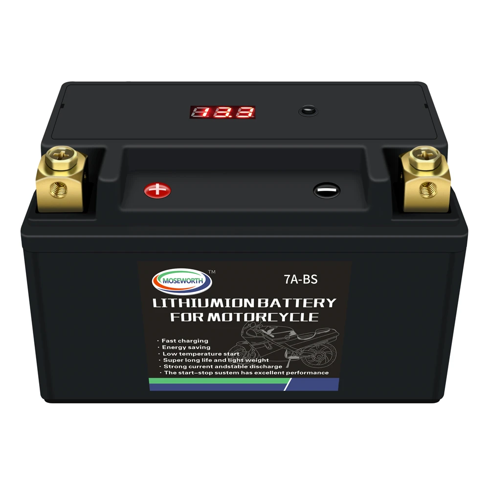 7A-BS Motorcycle LiFePO4 Battery 12V 7AH 300CCA Size-150x87x93mm