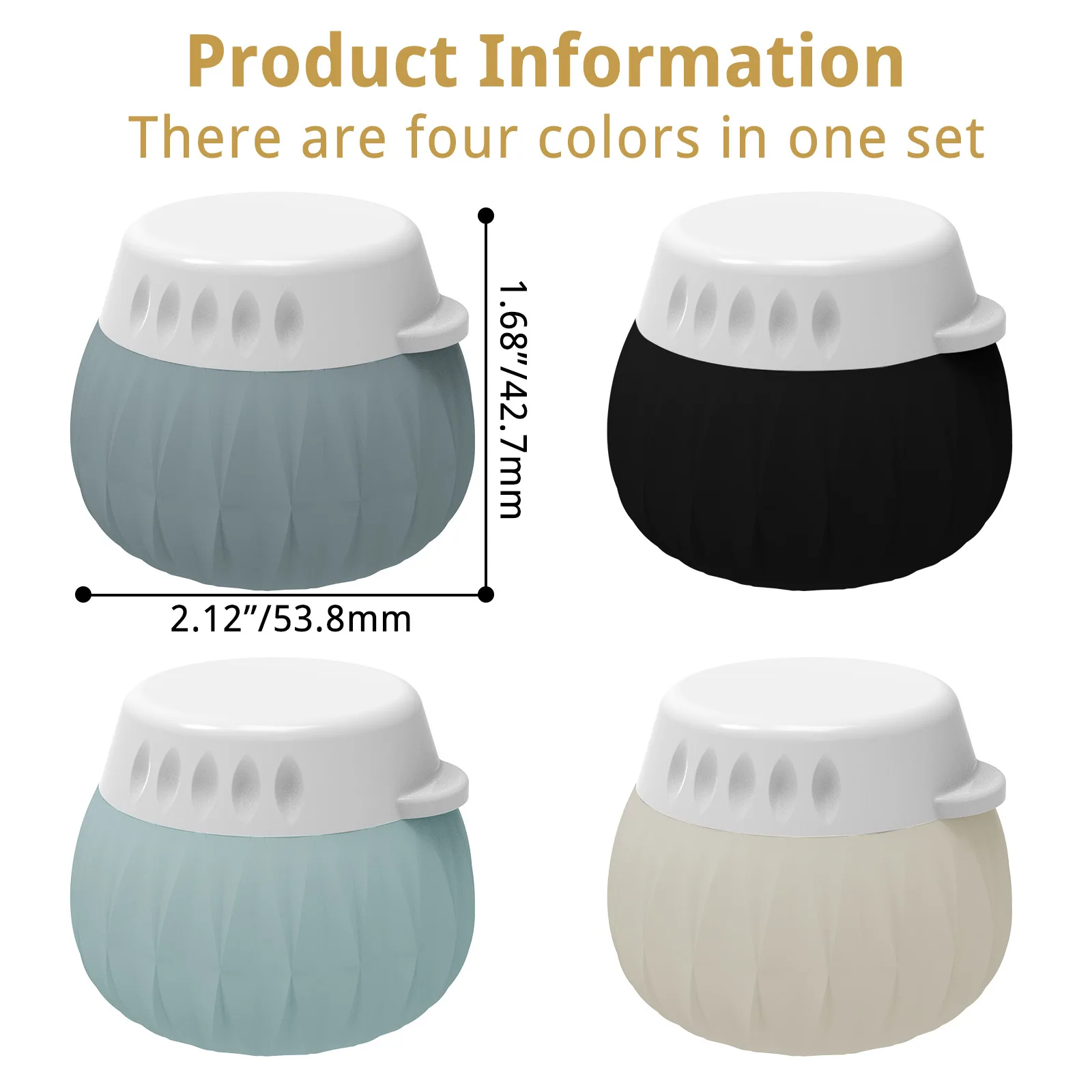 Silicone Travel Toiletry Containers Set - Leak-Proof, Reusable, 40ml Jars