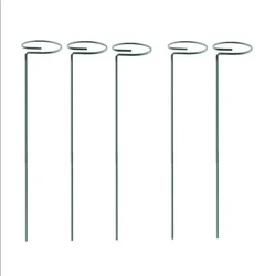 Versatile Plant Support Stakes for Garden Flowers - 40cm Adjustable Rings (Set of 5/10/15) (5Pcs)