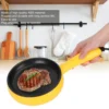 350W Mini Frying Pan Non‑Stick Fried Steak Pancake Egg Pan with Wooden Spatula Egg Frying Pan Steak Frying Pan Kitchen Utensil 2