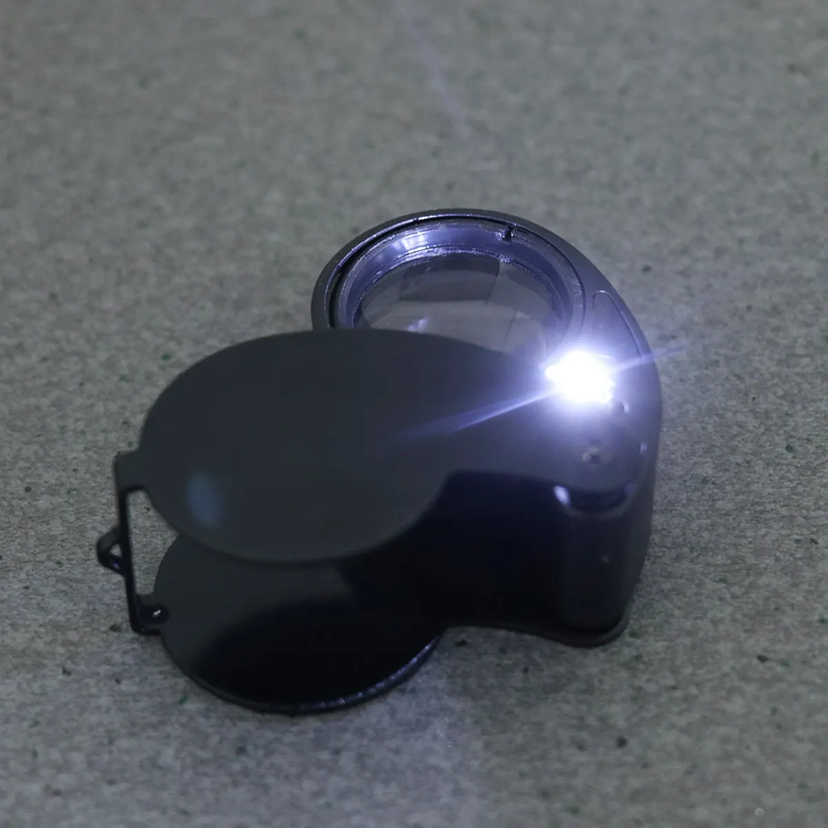 LED 보석 확대경 알루미늄 합금 40배율 조명 보석 코인 우표 시계 검사 도구 보석 확대경