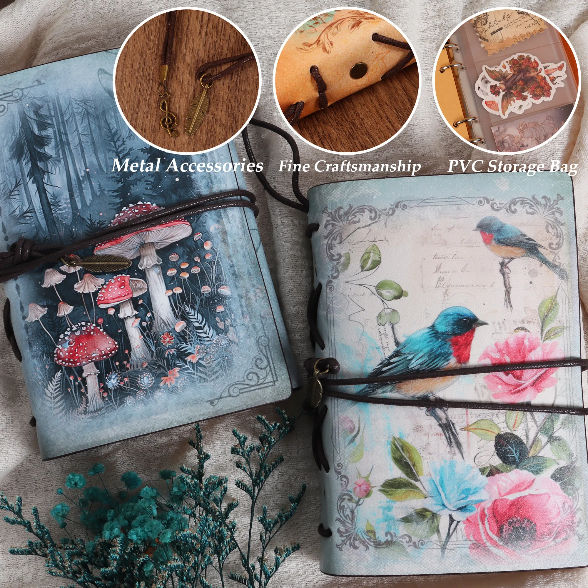 Stickers scrapbooking supplies journal tools set JAIIMAN 1pc Vintage Waterproof Cowhide Writable Storage Notebook with 2 Stickers,for Journal Supplies, Arts & Crafts, Scrapbook