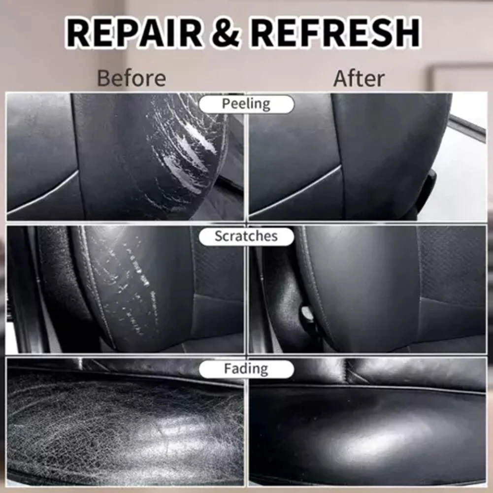 Leather Filling Paste 50ml Natural Leather Filler Repair Compound Leather Restoration Cream For Tears Crack Burns Holes Filler