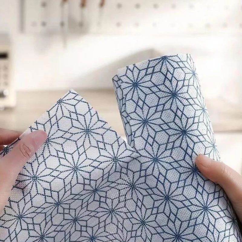 40Pcs Kitchen Roll Lazy Dishcloth Rag Reusable Cleaning Cloths Strong Absorbent Thicken Multi-Purpose Non-Woven Towel