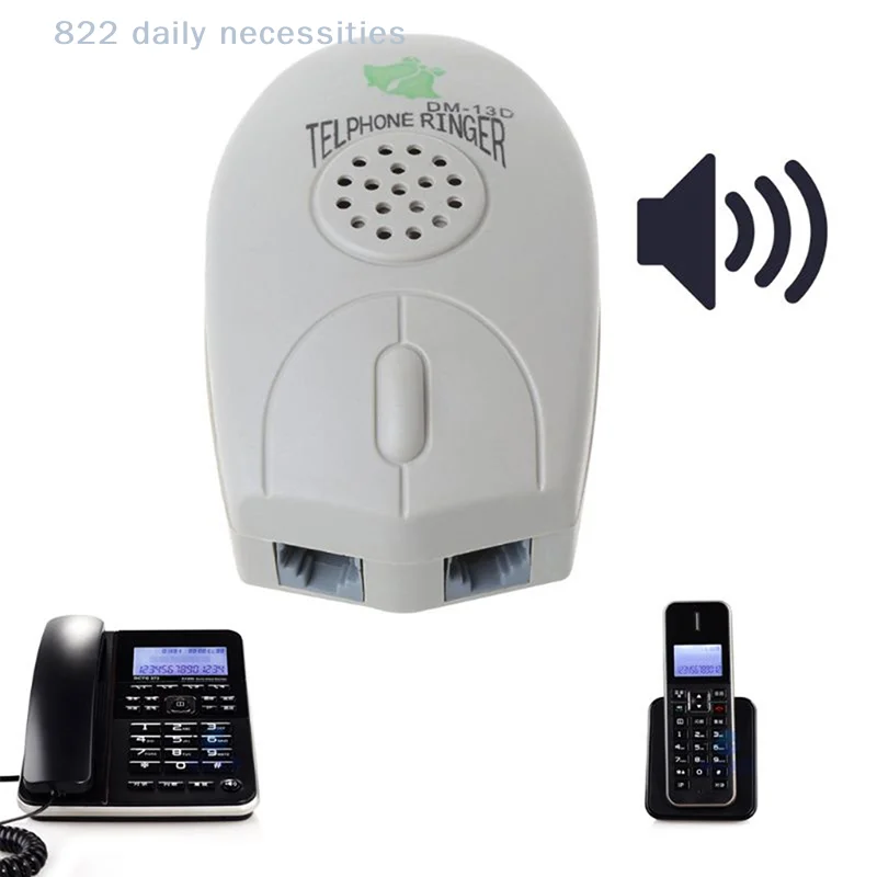 Amplifier Landline Phone Bell Ringer - Extra Loud Telephone Ring