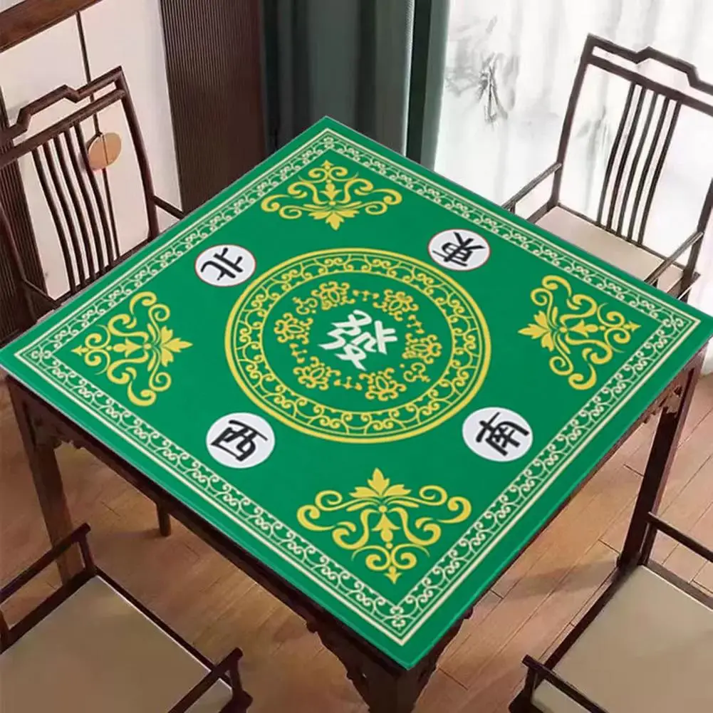 Anti-slip Mahjong Mat Foldable Anti-slip Mahjong Table Mat for Board Games Decoration with Noise Reduction Premium for Enhanced