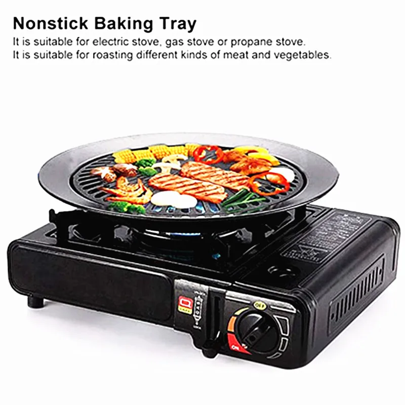 Smokeless Barbecue Grill Pan for Gas Household Non-Stick Gas Stove Electric Stove Baking Tray BBQ Grill Outdoor barbecue grill barbecue stove barbecue electric stove