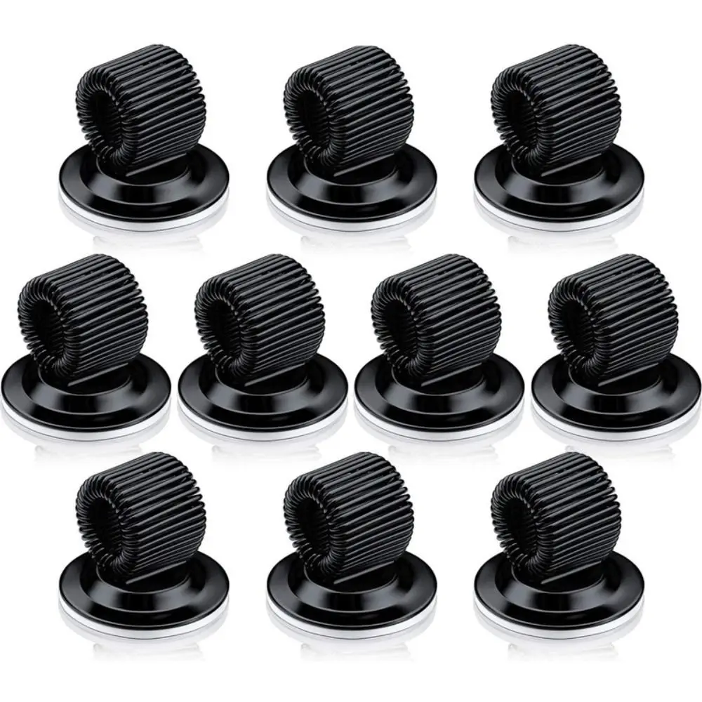Pen Holder 1 Pcs Metal Spring-loaded Pen Insert Multifunctional Pen Clip Holder Self Adhesive Steel Desktop Storage