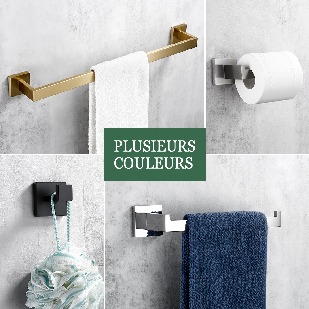 Towel Rack Bathroom Accessories Set Matte Black Wall Shelf Toilet Roll Paper Holder Robe Hook Hanger Towel Rail Bar Ring Bath Hardware