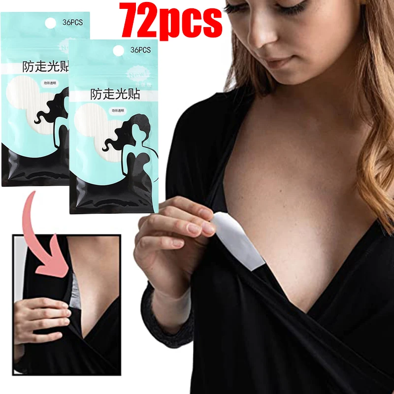 Women Clear Double Sided Tape For Clothes Dress Body Skin Adhesive Sticker Transparent Anti-Exposure Adhesive Sticker Strip