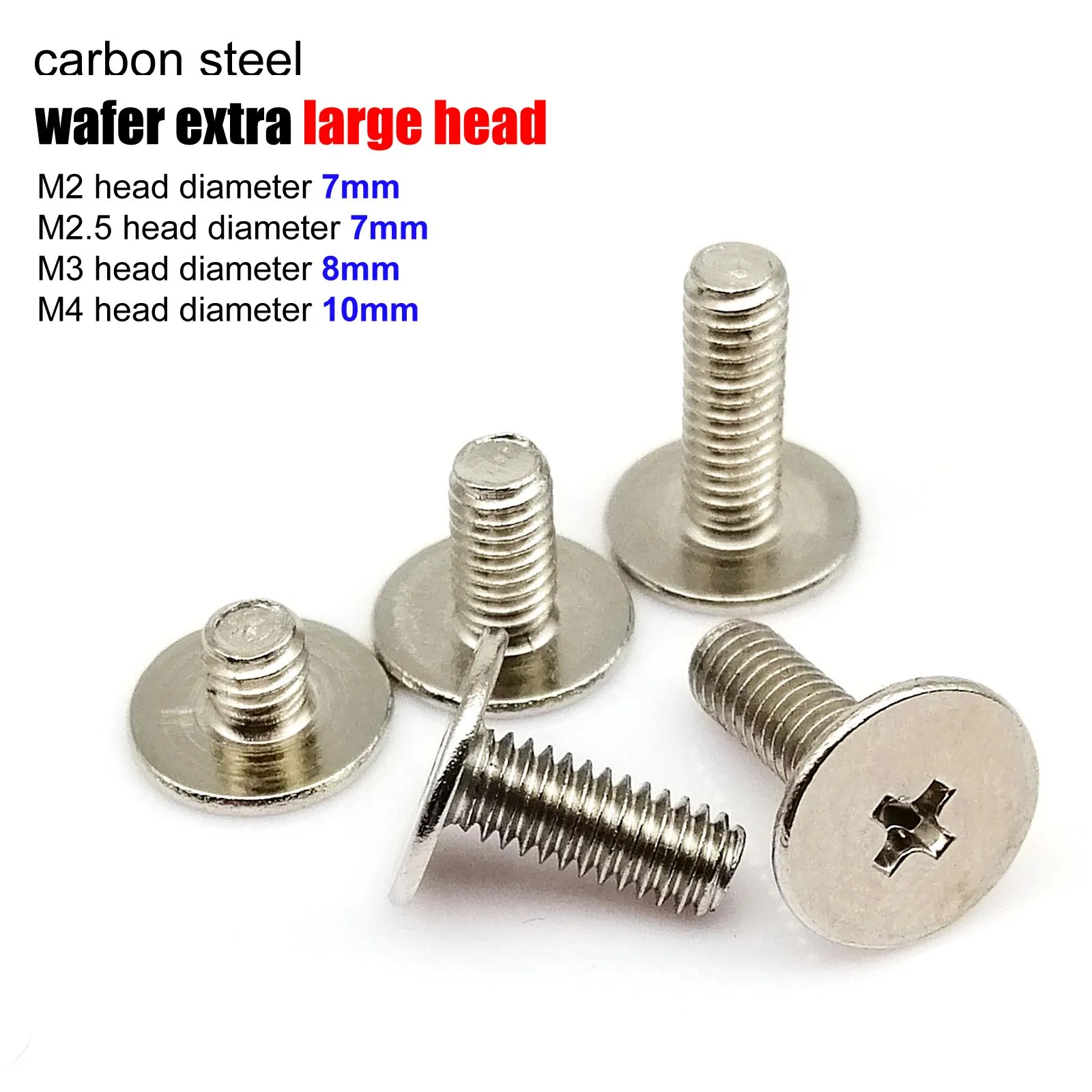 Bolt Screw 25pcs M2 M2.5 M3 M4 Phillips Ultrathin Flat Head Laptop Notebook Fix Repair