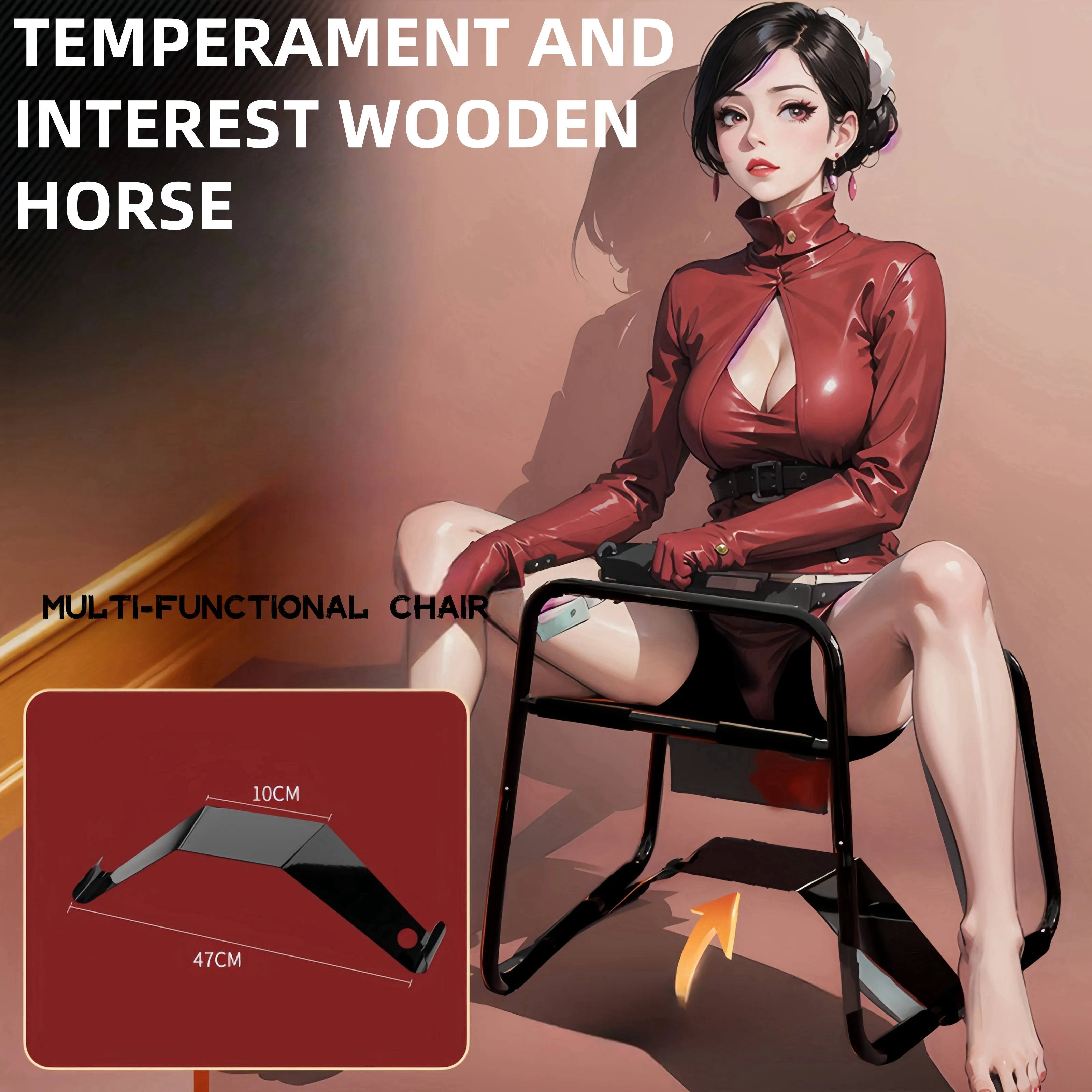 Multifunction Sex Position Enhancer Chair Novelty Toy with Handrail for Couples
