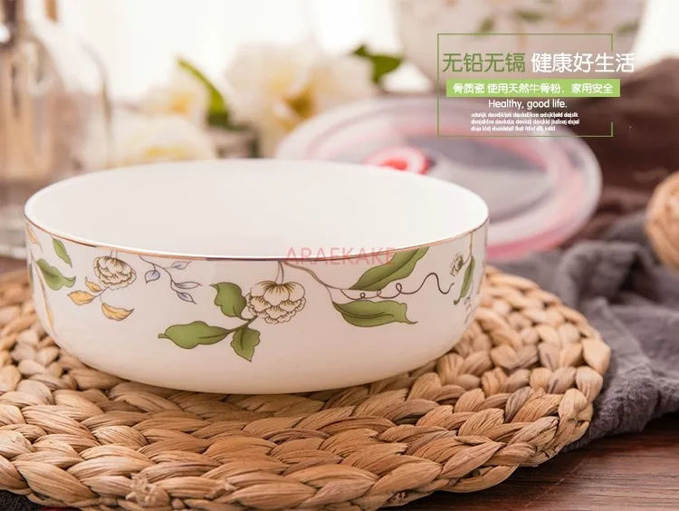 1000ml/1300ml Steamed egg bowls, household deep plate microwave tableware, salad bowls, plates