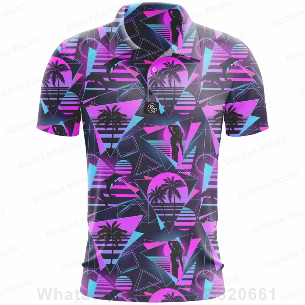 Summer Colorful Fashion Polo Tee Shirts Men Short Sleeve T-shirt Quick Dry Army Team Fishing Golf Pullover T-Shirt Tops Clothin
