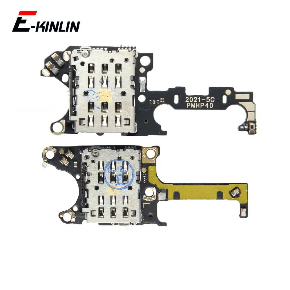 

Microphone Mic Module Board SIM SD Card Reader Holder Flex Cable Replacement Parts For HuaWei P40 Pro