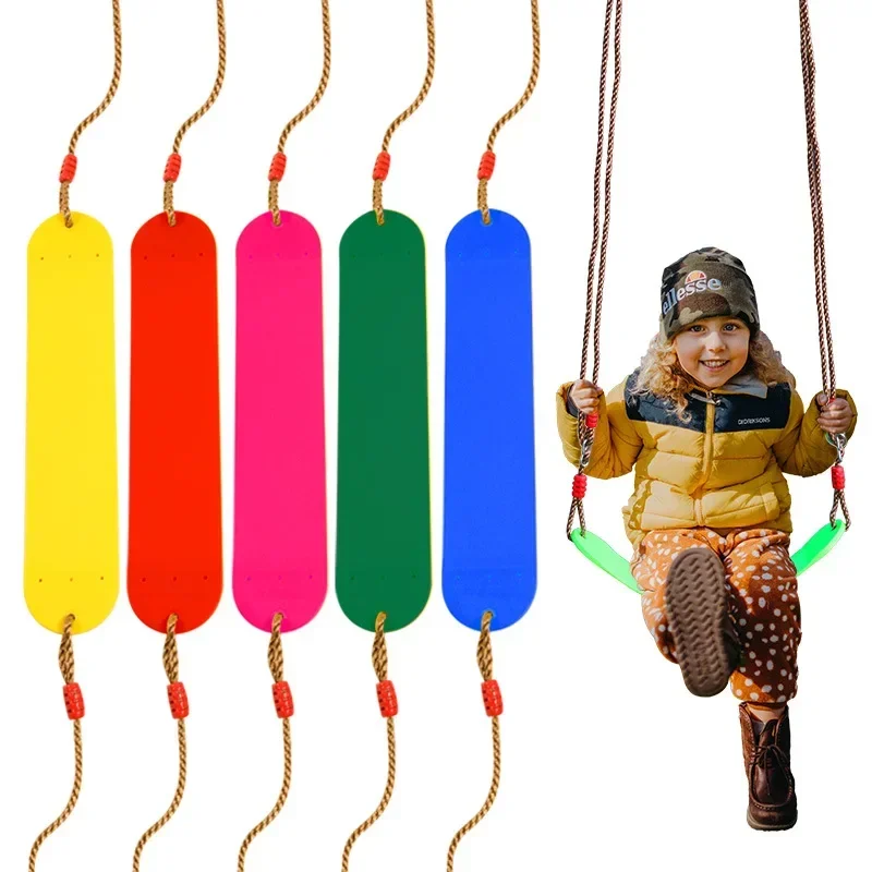 어린이용 그네 실내 야외 장난감, 부드러운 보드, 정원 그네, 높이 조절 로프, 걸이식 좌석 장난감, 선물