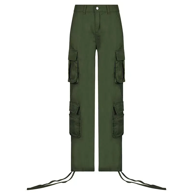 2024 Women's Street Hip Hop Style Sweet Cool Personality Trend Workwear Denim Pants Casual Pants
