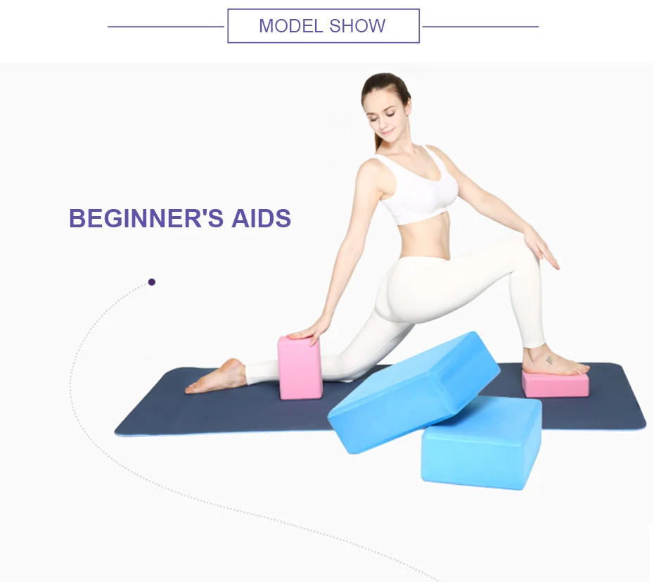 EVA Gym Blocks Foam Brick Training Exercise Fitness Set Tool Yoga Bolster Pillow Cushion Stretching Body Shaping yoga blocks yoga brick yoga accessories