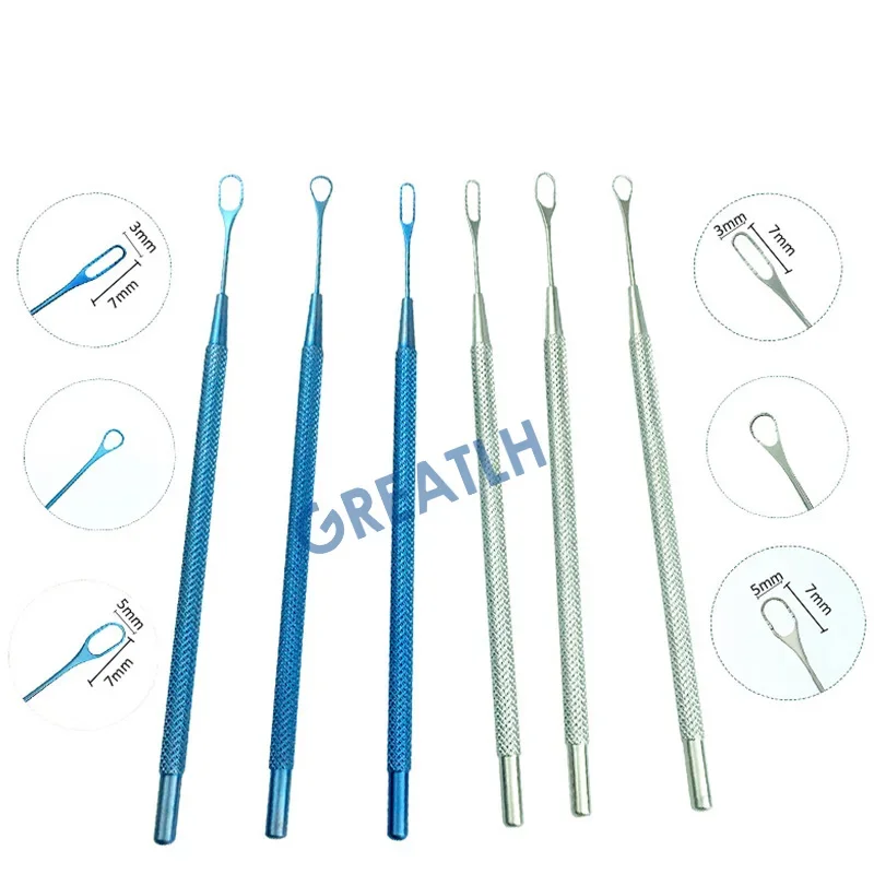 Ophthalmic Surgical Instruments Eye Lens Loop Stainless Steel Titanium Veterinary Ophthalmic