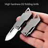 D2 Blade Stainless Steel Forming Knife Outdoor Camping Self Defense Emergency Survival Knife Folding Portable Keyknife 1