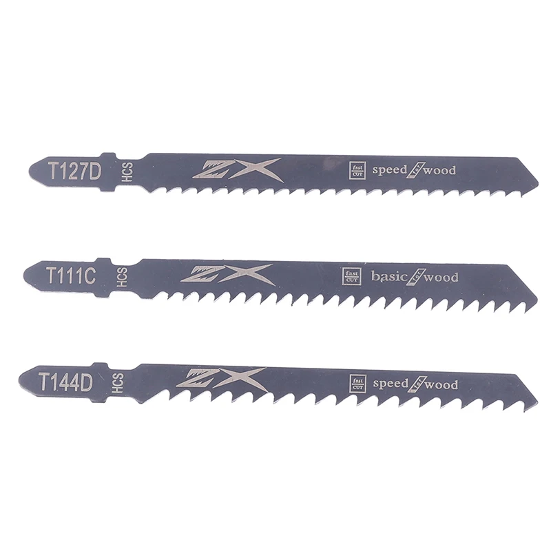 5PCS T144D T127D T111C Multi-Purpose Jigsaw Blades Assorted Jig Saw Blades Set Woodworking Saw Blade For Cutting Wood Metal Tool