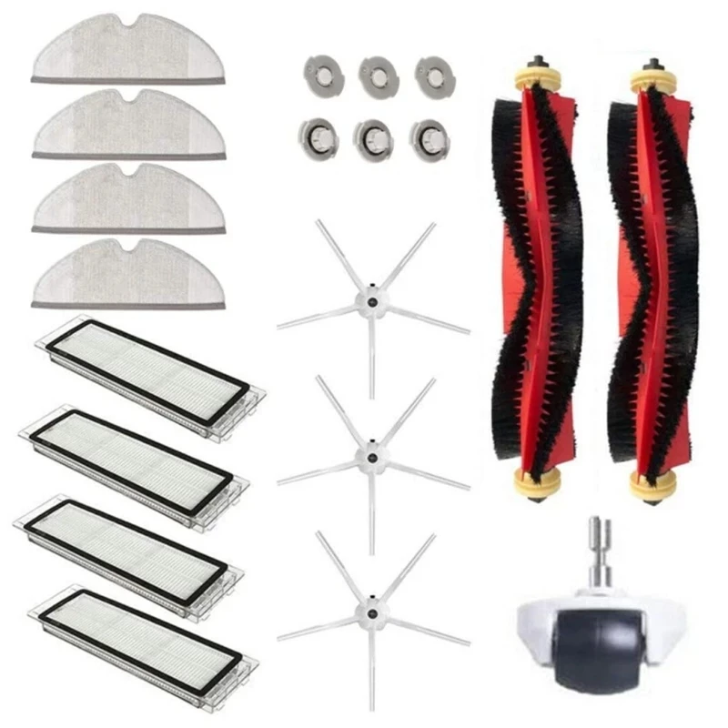 Set Accessori Compatibili Xiaomi Roborock S6 S60 S65 S5 MAX T6: Spazzola Rullo, 6 Spazzole Laterali, Filtri, Panni E Altro - 2