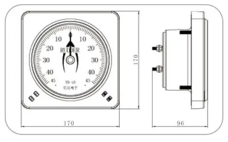 FD-6C Rudder Angle Indicator/RAI Complete Set(digital Signal NEMA 0183)