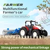 2.4G RC Farm Tractors Car 1/24 Radio Controlled Cars and Trucks with Light Simulated Engineering Truck Model Toys for Children 5