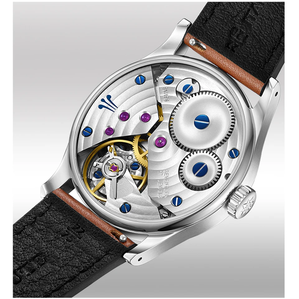 FARASUTE 高級 40 ミリメートルマニュアル機械式時計メンズスイス