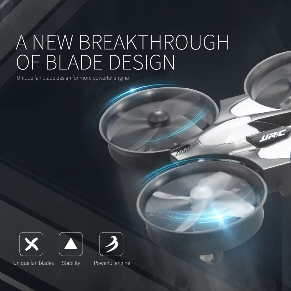 Mini Drone H36 Quadricoptère 2.4G - Gris ou Blanc