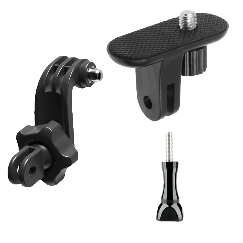 

Action Camera 1/4 Adapter 360° Adjustable Center Swivel Bracket Set for GoPro Hero 11 10 9 SJCAM AKASO EKEN DJI OSMO YI Insta360