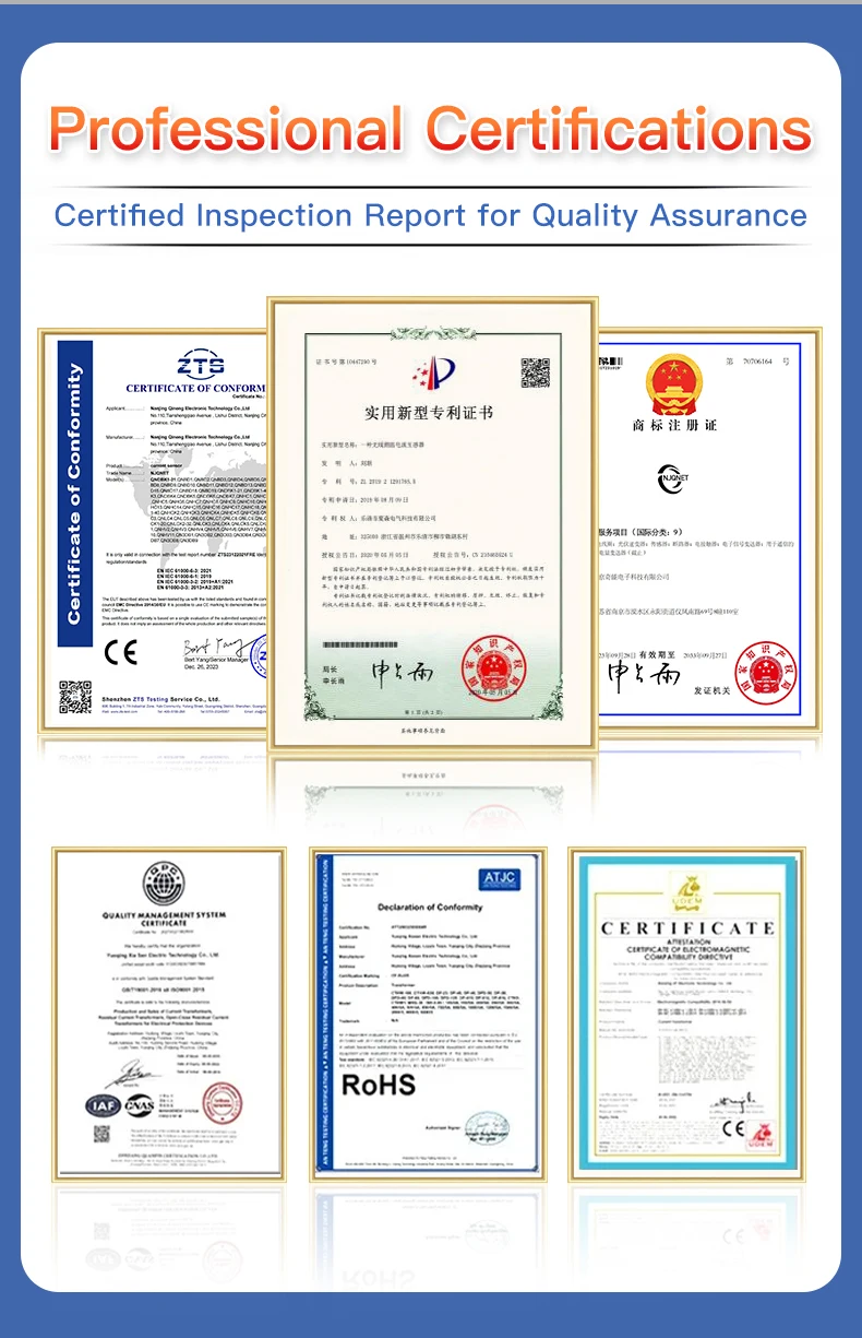 홀 효과 전류 변환기 센서 QNHCK2-16 dc 10A 20A 30A 50A 100A 2.5V±2V 2.5V±0.625V 분리형 전류 센서 클램프 온